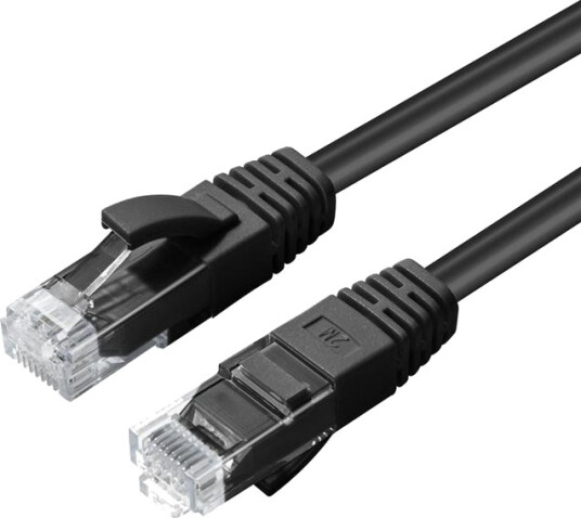 MicroConnect - Nettverkskabel - RJ-45 (hann) til RJ-45 (hann) - 2 m - UTP - CAT 6 - halogenfri - svart