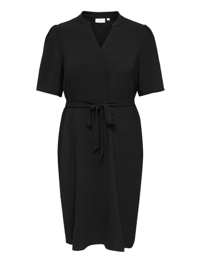 ONLY Carmakoma Carplana Mette Life 2/4 V Neckdress Noos   Black   52