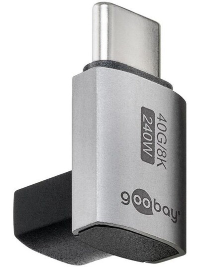 Pro USB-C - USB4 - 90 short - adapter - silver Pro USB-C - USB4 - 90 short - adapter - silver