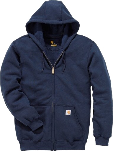 Carhartt Midweight Hettejakke med glidelås L Blå Carhartt Midweight Hettejakke med glidelås L Blå