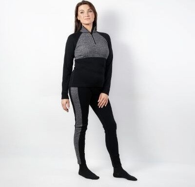 Safa Benedicte Polo Svart/grå M