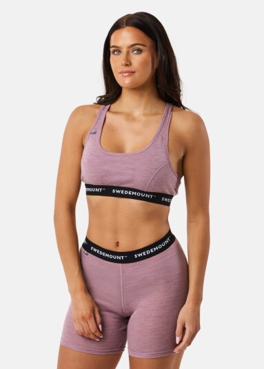 Swedemount Himalaya Merino Wool Top W Dusty Rose Melange 40/42 Sport-Bh Swedemount Himalaya Merino Wool Top W Dusty Rose Melange 40/42 Sport-Bh