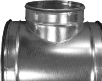 T-Stykke Ø500.Ø500 Tpr-500-500 Nippel/Nippel Galvaniseret