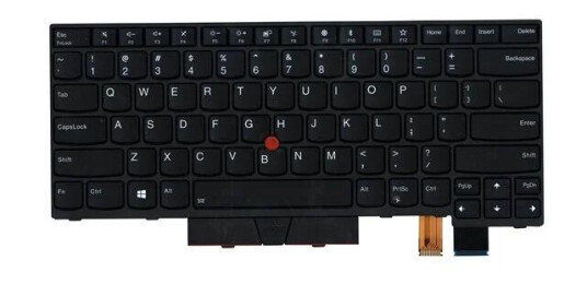 Lenovo Chicony WIDBL-84US - Brbart tastatur - til utskifting - Amerikansk Engelsk - Svart