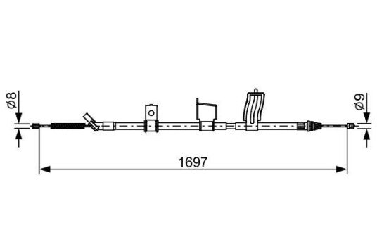 Bremsewire BOSCH 1 987 482 628