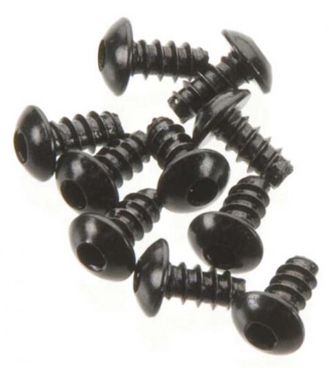 Axial 433 Hex Socket Button Head M3x6mm Black 10