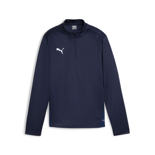 Puma teamGOAL Training 1/4 Zip Top, fotballgenser, junior Navy-White-deep Blue Puma teamGOAL Training 1/4 Zip Top, fotballgenser, junior Navy-White-deep Blue