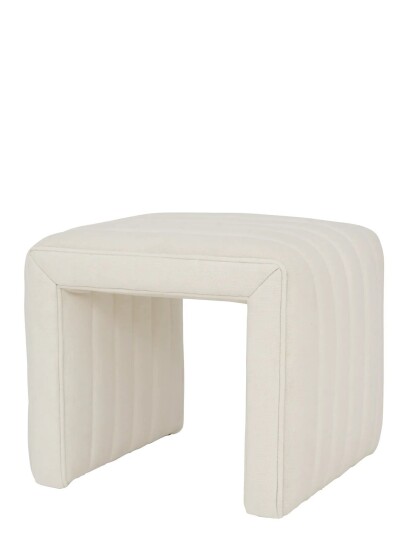 Urban Nature Culture Urban Nature Culture Pouf Lyne Off White White H 38CM Urban Nature Culture Urban Nature Culture Pouf Lyne Off White White H 38CM