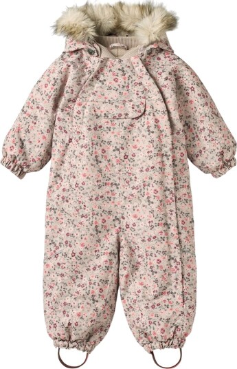 Wheat Vinterdress   Nickie   Grey Måneblomster   Wheat   2 år (92)   Vinterdress Beige Rosa