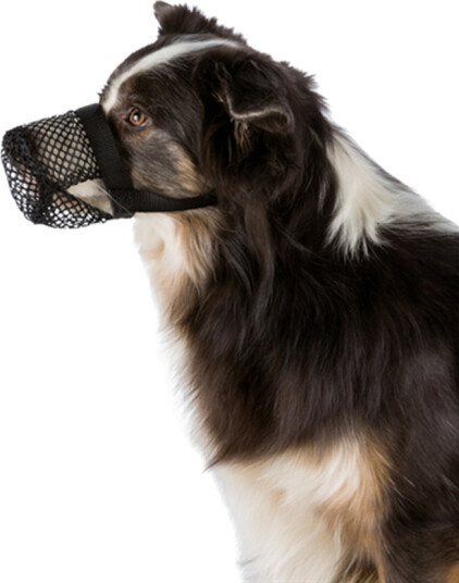 Trixie Beskyttende Munnkurv for Hund S-M Polyester Svart