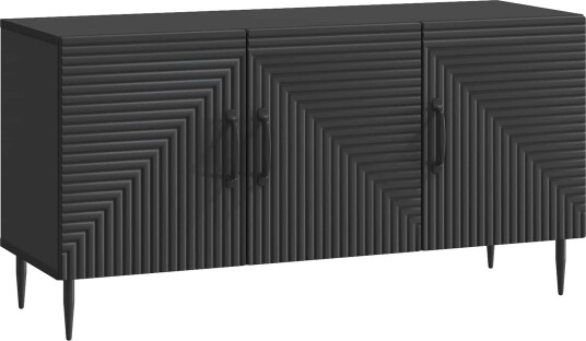 TV skap Svart 99 x 34,5 x 50 cm Konstruert tre TV skap Svart 99 x 34,5 x 50 cm Konstruert tre
