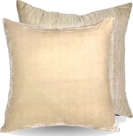 Silkevelour putetrekk Golden Sand 60×60 cm