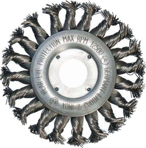 Abraboro Skivebørste 115 Mm/M14 Vridd Tråd 0,5 Mm