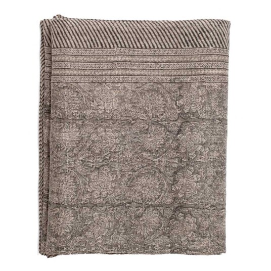 Chamois Paradis bordduk lin 170x270 cm grå/natur