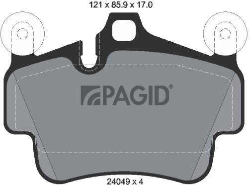 PAGID T1635N Bremseklosser