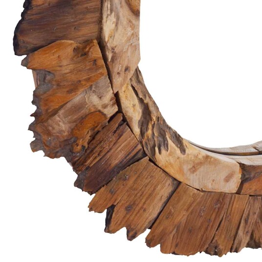 vidaXL Veggspeil 60 cm teak rund vidaXL Veggspeil 60 cm teak rund