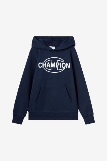 Champion Hettegenser Hooded Sweatshirt Blå Champion Hettegenser Hooded Sweatshirt Blå