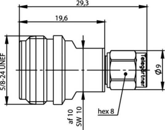 Telegärtner Koaksialadapter N Hun   Sma Hann J01027t0016 J01027t0016