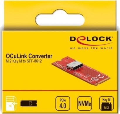 Delock - Grensesnittadapter - M.2 - M.2 Nvme-Kort - 64 Gbit/S - Pcie 4.0 X4 Delock - Grensesnittadapter - M.2 - M.2 Nvme-Kort - 64 Gbit/S - Pcie 4.0 X4