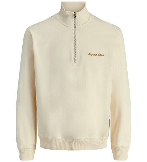 Jack & Jones Junior Antique White Jornorrebro Emb Sweat High Neck Jnr 128