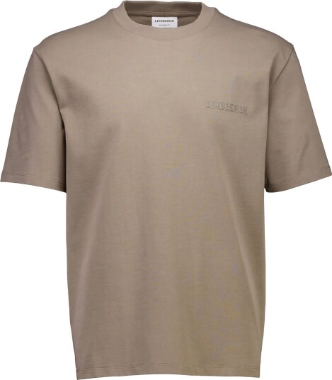 Lindbergh Oversized Logo Tee S/S MUD STONE S