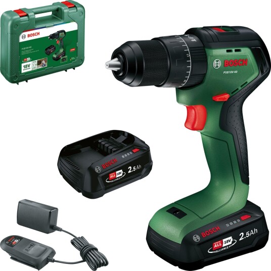Bosch Batteridrevet Slagskrutrekker Psb18v-60 2 X 2,5Ah