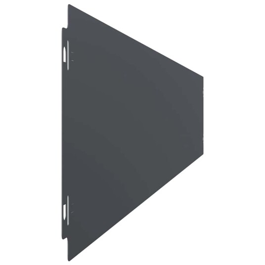 vidaXL Plenkanter 10 stk antrasitt 15x103 cm kaldvalset stål