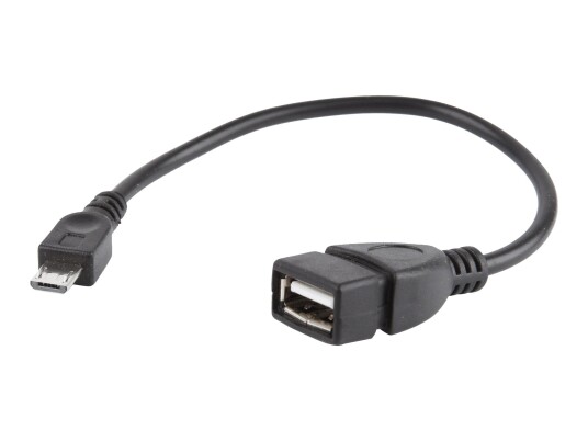 GEMBIRD Cablexpert A-OTG-AFBM-03 - USB-kabel - Micro-USB type B til USB - 15 cm