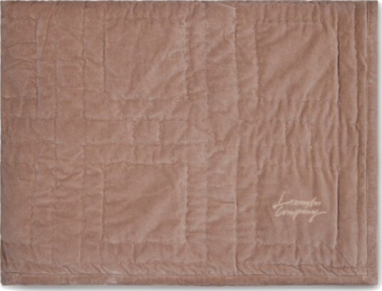 LEXINGTON Grafisk Vattert Sengeteppe i Økologisk Bomullsfløyel 160x240cm,