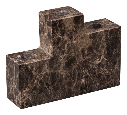 Mette Ditmer   STEP trio candleholder Brown