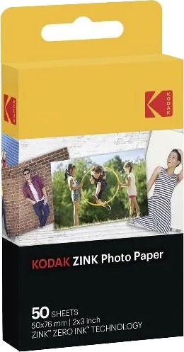 Kodak Zink Adhesive Fotopapir 50x76 mm 50 ark Kodak Zink Adhesive Fotopapir 50x76 mm 50 ark