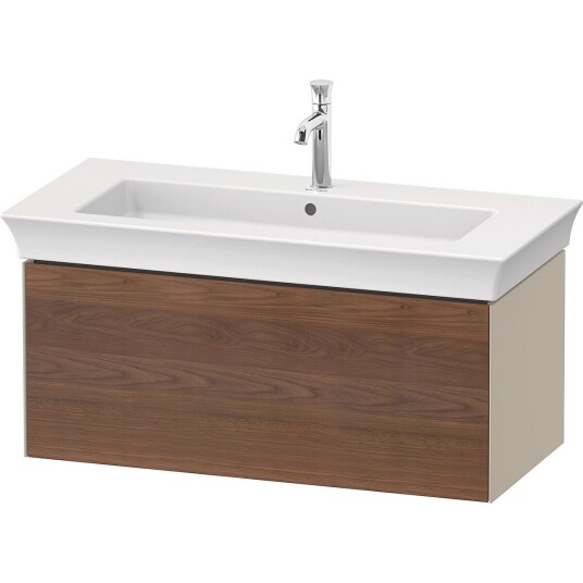 Duravit White Tulip Servantskap 1 skuff 98,4x45,8x41 cm Valnøtt/Taupe Høyglans