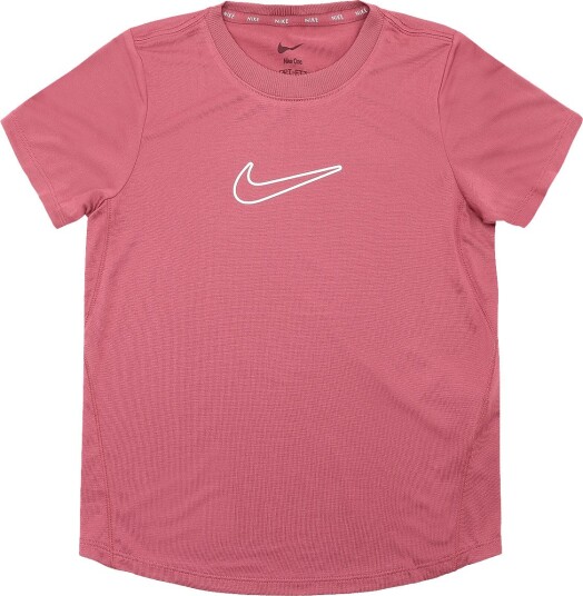 Nike G Nk Df One Std Ss Top Hbr   Pink   122 128