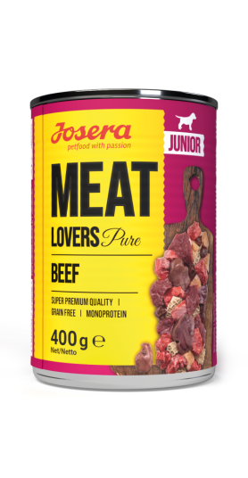 Josera Meat Lovers Junior Storfe Våtfôr 6X400G