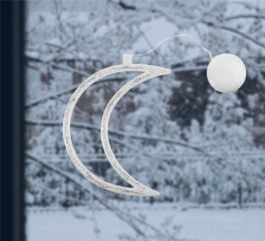 LED-lampe for julen, Måne