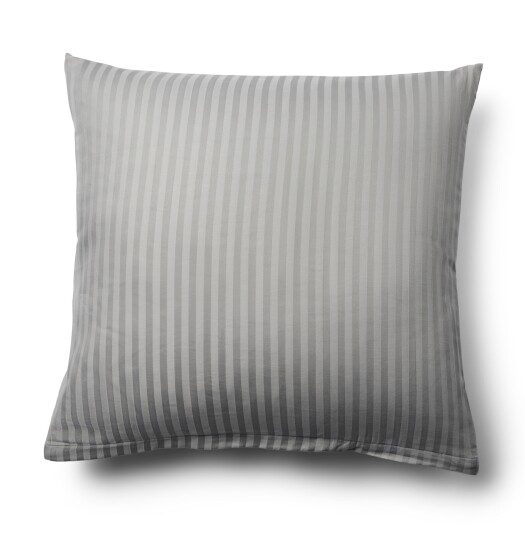 Borg Living Putetrekk - 100% Bomullssateng - Stripet grå - 60x63cm