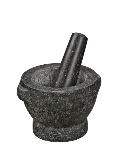 cilio Morter I Granit M/Støder David Ø13Cm - Black - 9.5X 14CM