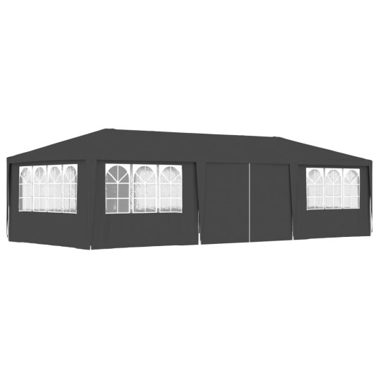 vidaXL Profesjonelt festtelt med sidevegger 4x9 m antrasitt 90 g/m² vidaXL Profesjonelt festtelt med sidevegger 4x9 m antrasitt 90 g/m²
