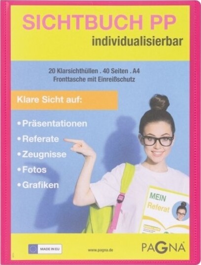 Pagna 21013 34 Project Folder A4 Polypropylen Pp Rosa 40 Ark 20 Lommer Pagna 21013 34 Project Folder A4 Polypropylen Pp Rosa 40 Ark 20 Lommer