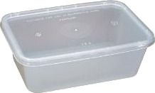 Plastbakke 750 Ml 120X175x58 Mm Klar Nudelbakke Til Microovn Med Låg,250 Stk/Krt