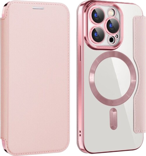 Trolsk Lommebokdeksel med MagSafe (iPhone 15 Pro Max) Rosa