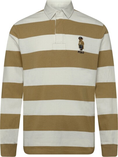 Polo Ralph Lauren Classic Fit Polo Bear Rugby Shirt Brown L