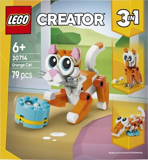 Lego Creator 30714 Oransje Katt 3-i-1 Byggesett for Barn