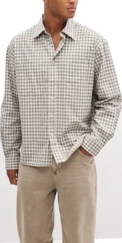 Woodbird Wbbuzo Che Shirt Mønstrete skjorter Grå