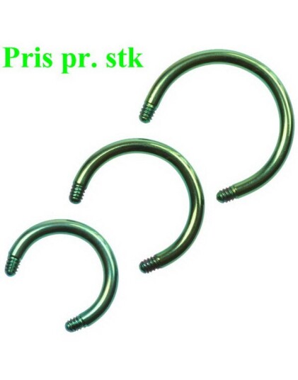 Utgått 8 x 12 mm Grønn Rund stang Titan stang