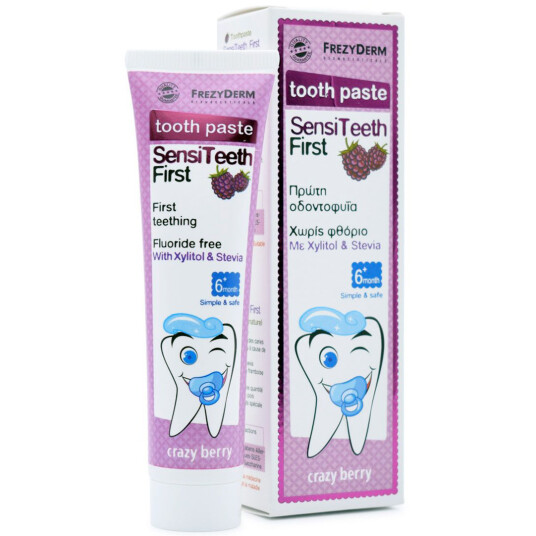 FrezyDerm Barnetannkrem SensiTeeth BABY Xylitol 40 ml