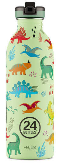 24 Bottles - Kids Collection - Urban Bottle 500 ml w. Sports Lid - Jurassic Friends (24B937)