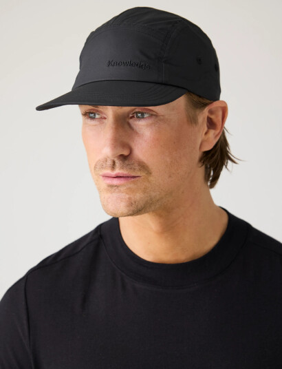 Knowledge Cotton Apparel Vent Riptop 90 5 Panel Cap Black ONE SIZE Knowledge Cotton Apparel Vent Riptop 90 5 Panel Cap Black ONE SIZE
