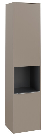 VILLEROY & BOCH SUBWAY 3.0 HØYSKAP 40X171 HØYRE 2 DØRER & HYLLE TAUPE HÅNDTAK I KROM VILLEROY & BOCH SUBWAY 3.0 HØYSKAP 40X171 HØYRE 2 DØRER & HYLLE TAUPE HÅNDTAK I KROM