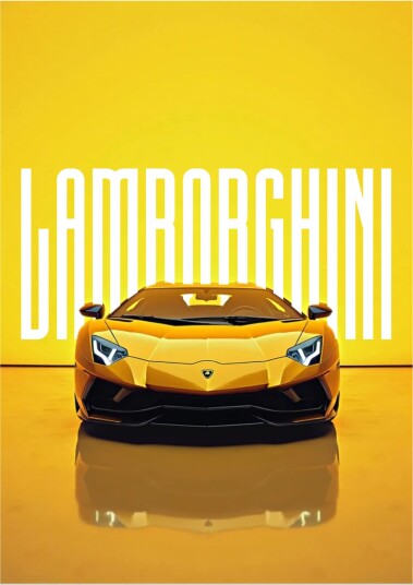 Plakat Lamborghini Gul
